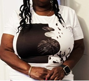 Rise Above It Black and White T-Shirt