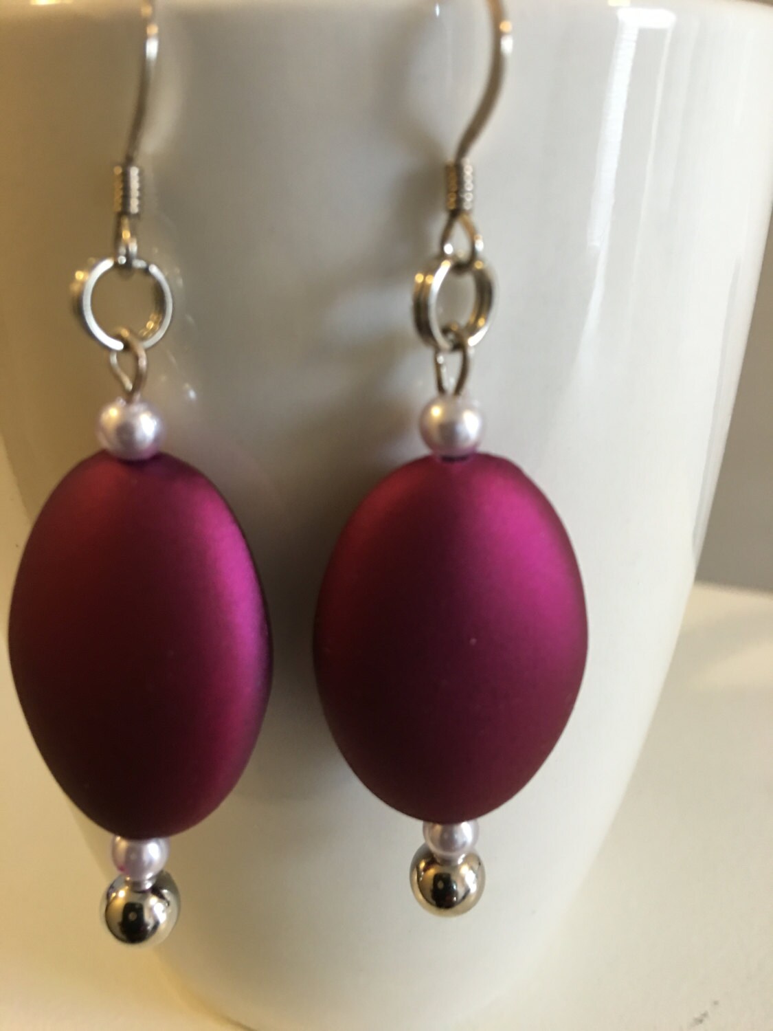 Beloved Purple Oval