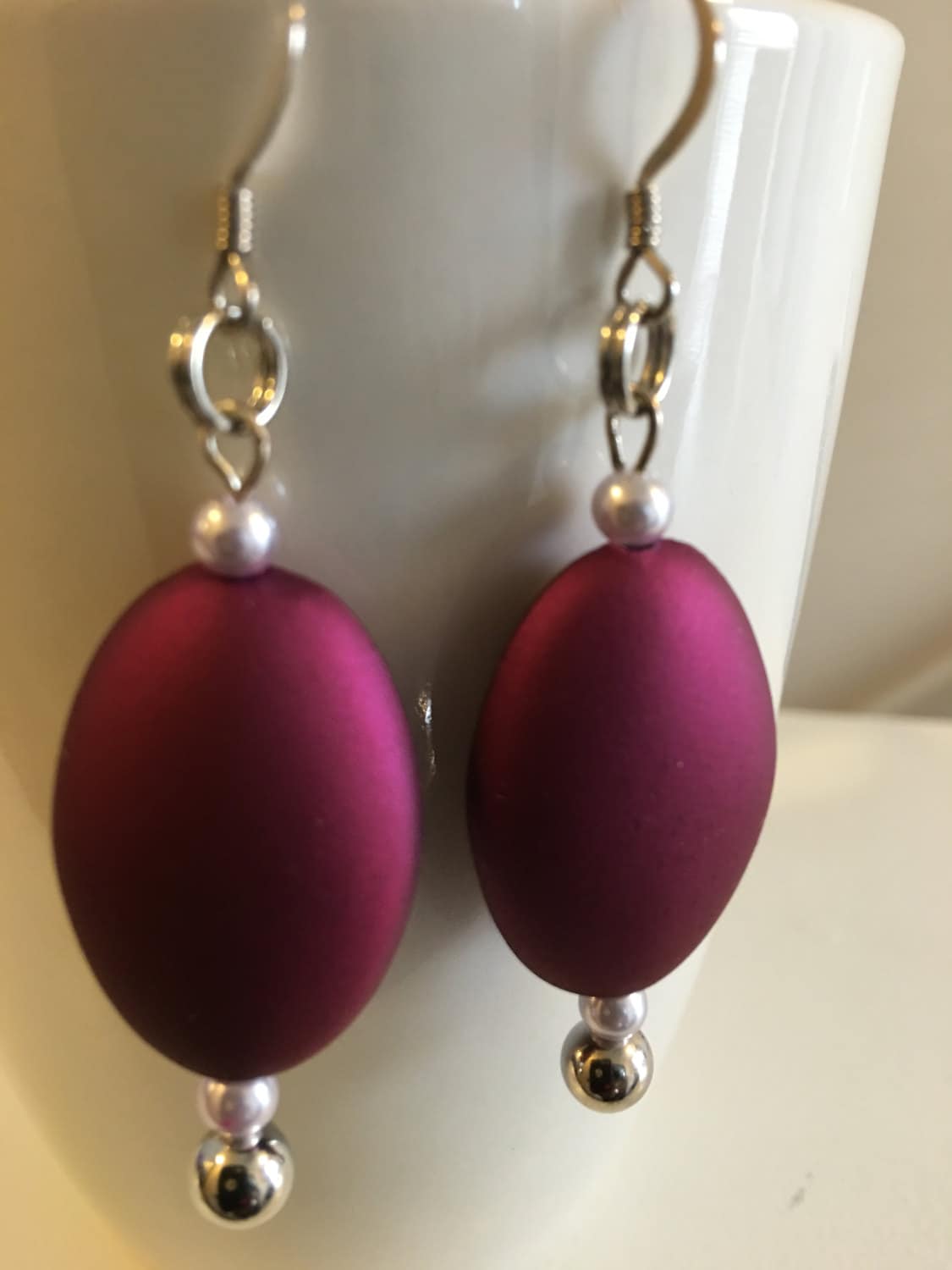 Beloved Purple Oval