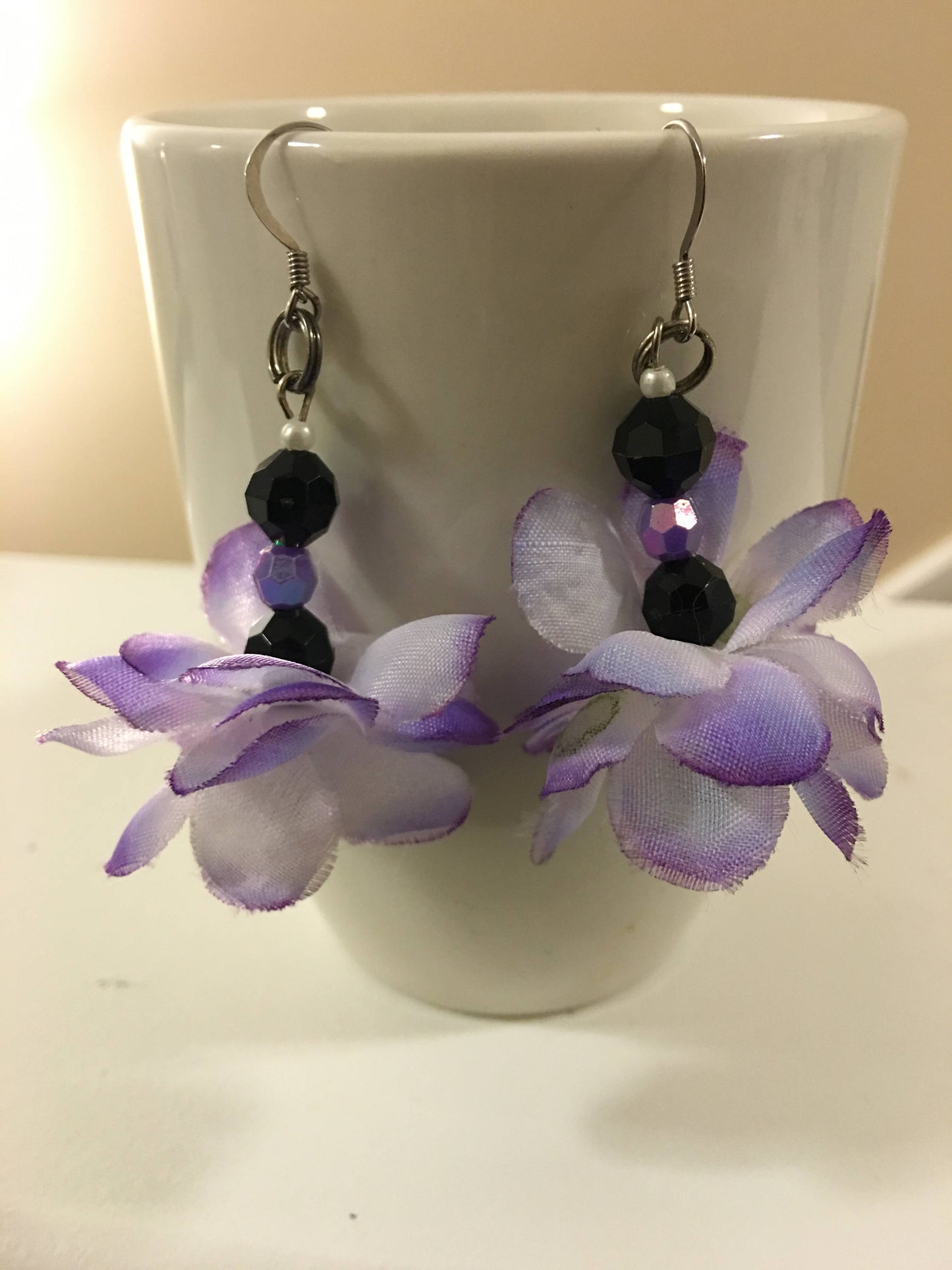 Purple Passion Floral Black