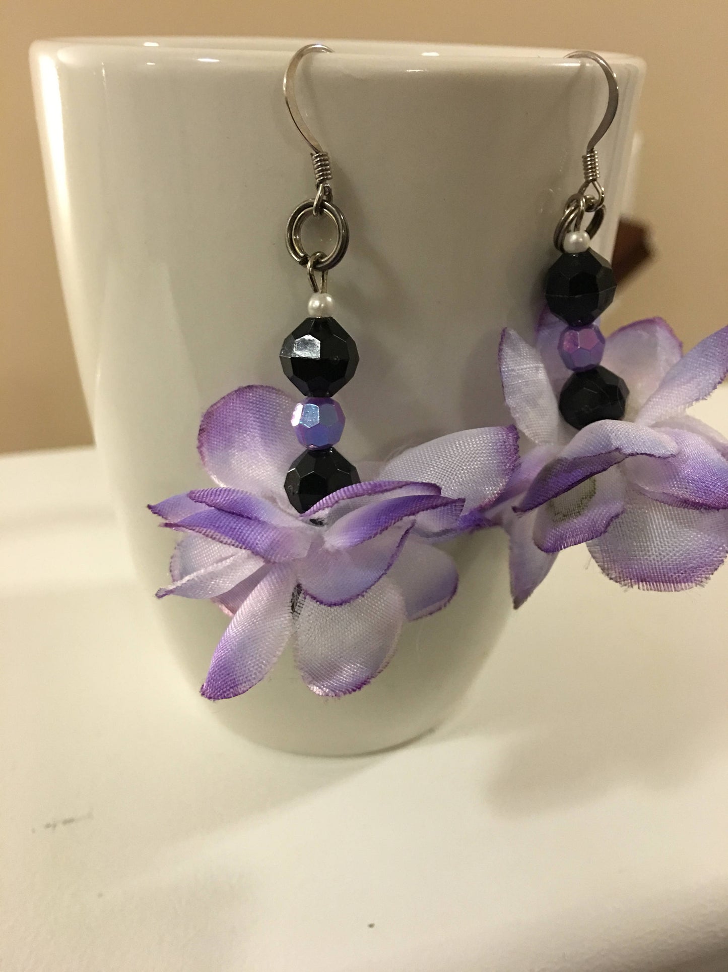 Purple Passion Floral Black