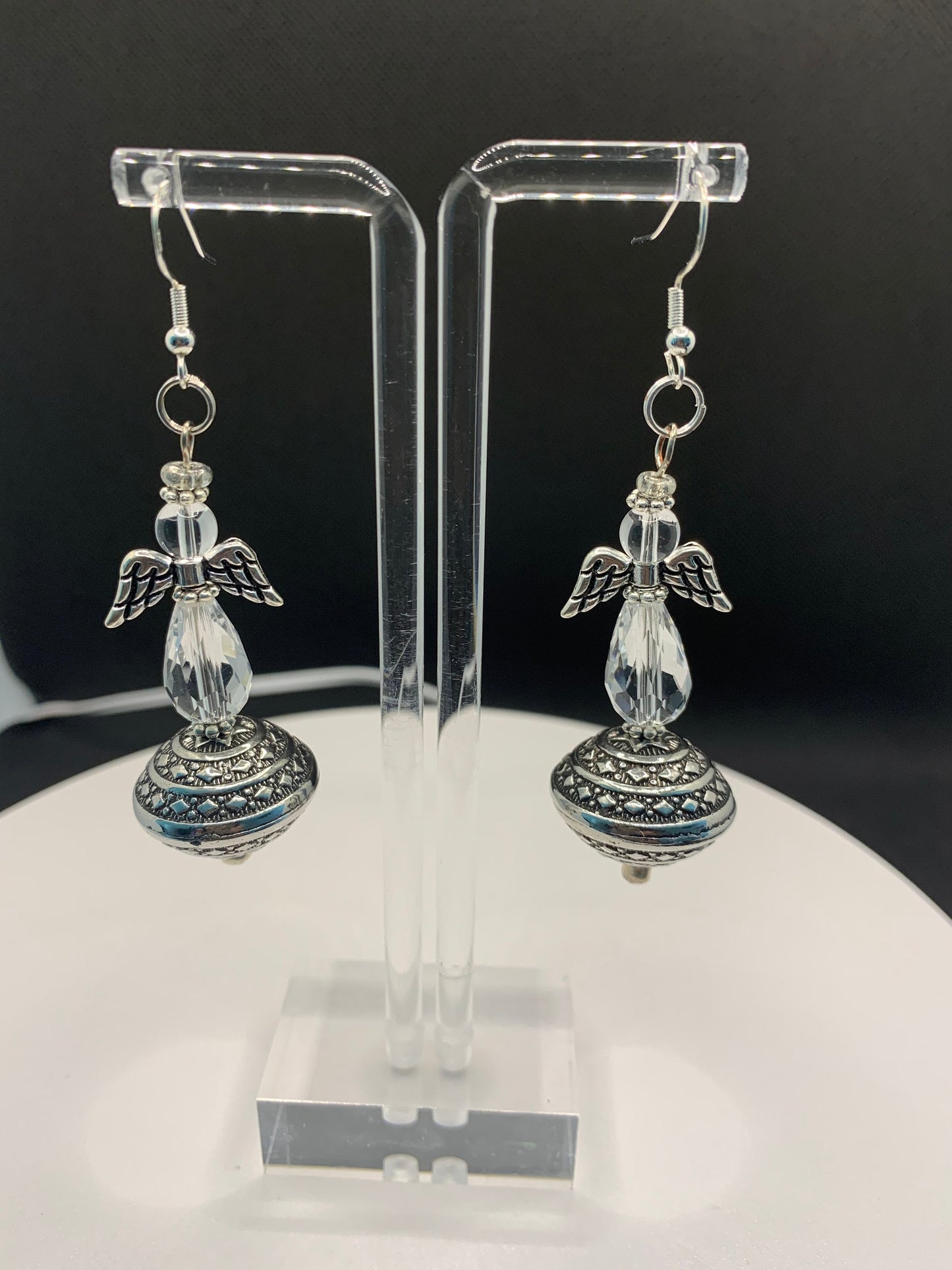 Guardian Angel of Love Clear Earring Set