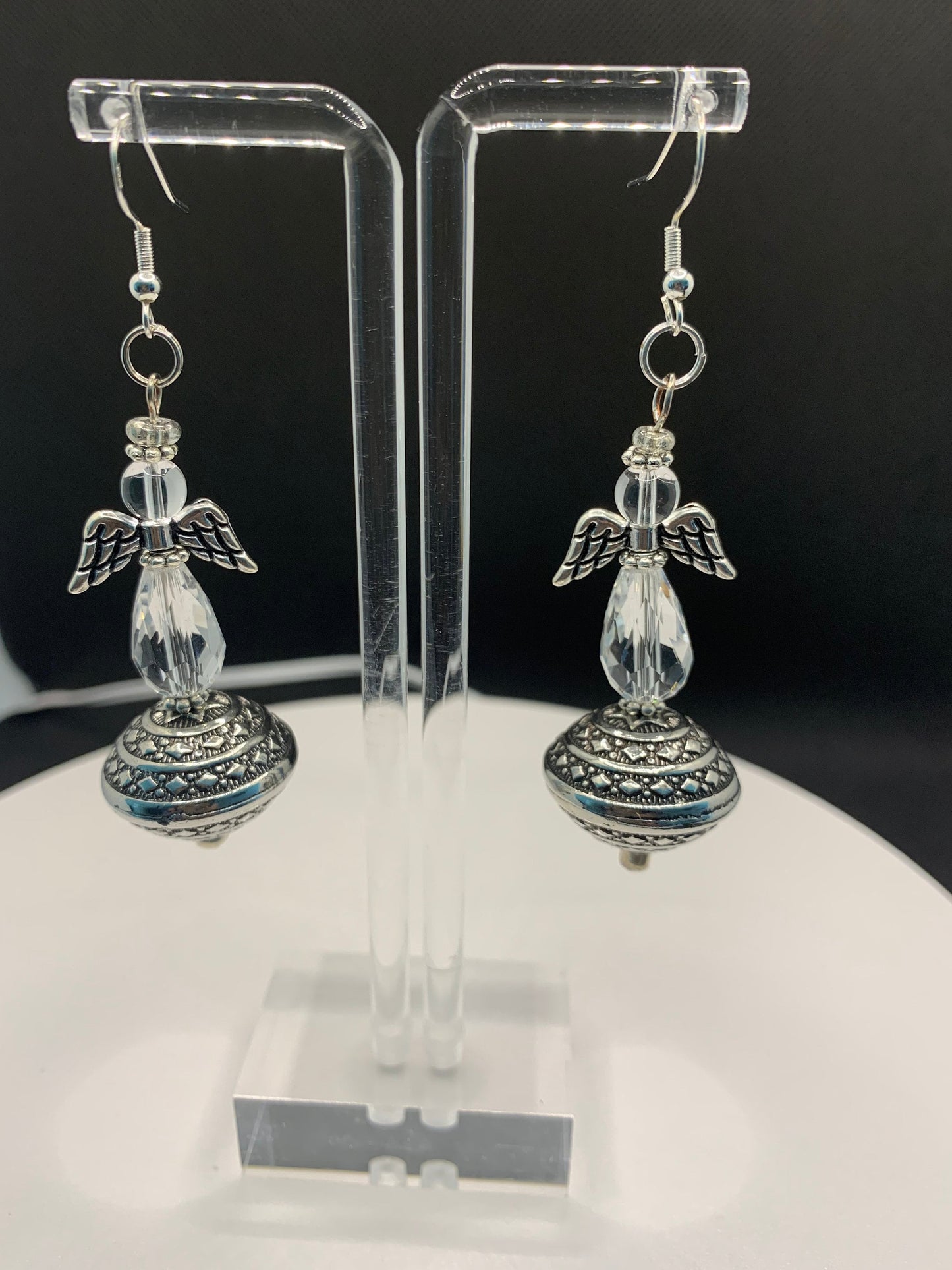 Guardian Angel of Love Clear Earring Set