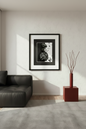 JAS-SIT-UP FRAMED WALL ARTWORK BLACK & WHITE
