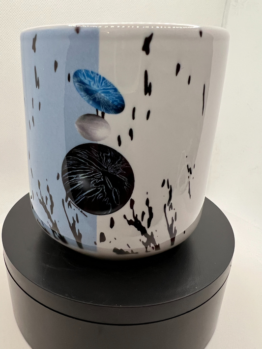 Rise Above It Blue and White Bing Ceramic Mug