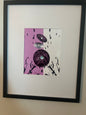 JAS-SIT-UP FRAMED WALL ARTWORK PINK, BLACK, WHITE