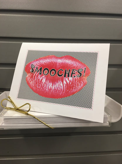 Smooches! Note Card - Set of 8 cards packaged