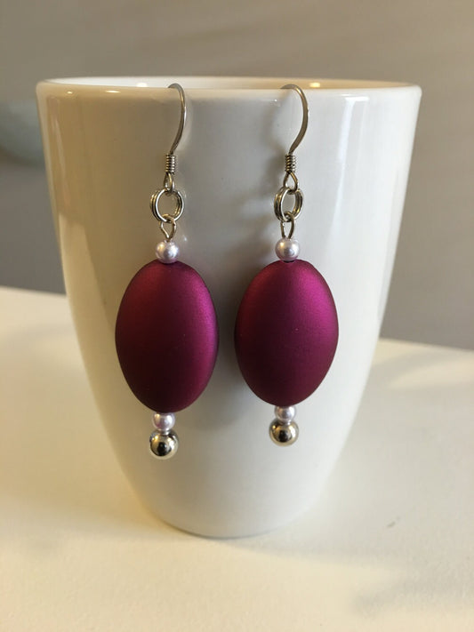 Beloved Purple Oval