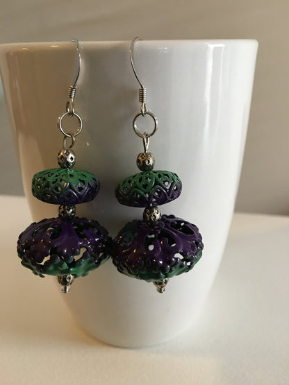 Green and Purple Filigree