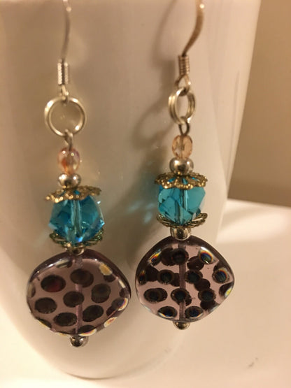 Peacock Dot Earrings