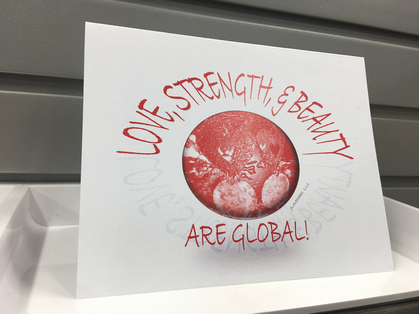 Love, Strength, and Beauty Note Cards, Set of 8 Greeting Cards Packaged