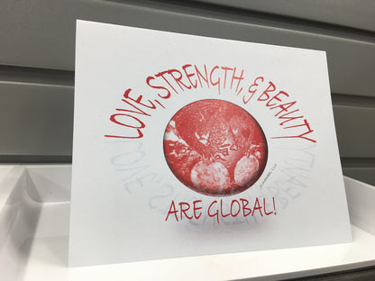 Love, Strength, and Beauty Note Cards, Set of 8 Greeting Cards Packaged
