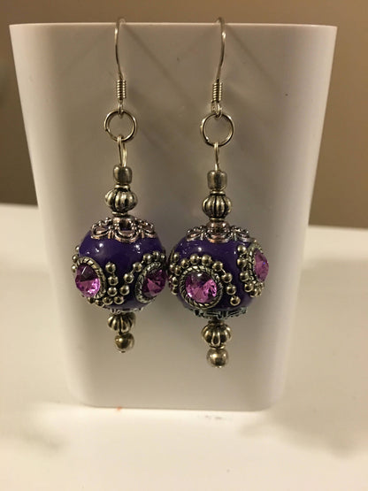 Powerful Purple Earrings
