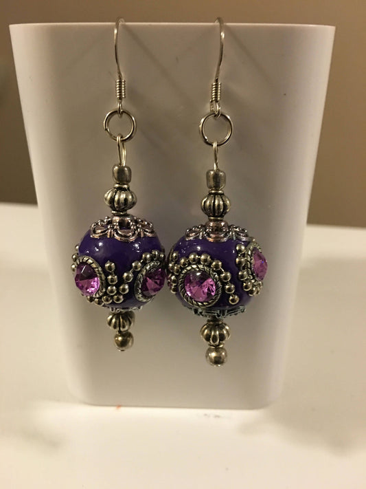 Powerful Purple Earrings