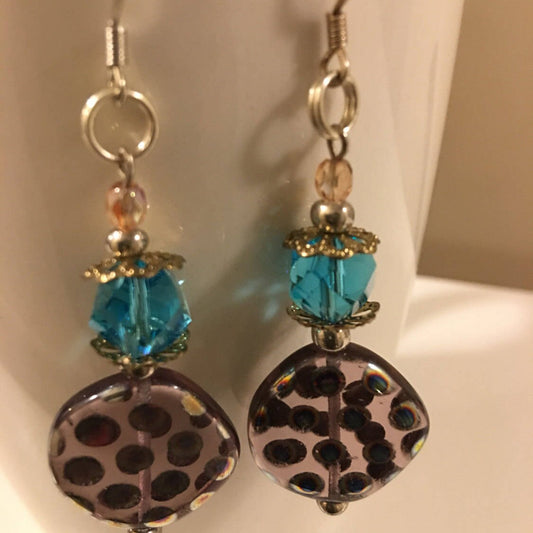 Peacock Dot Earrings
