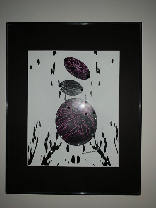Purple Pearl Jam Framed Graphic Photo