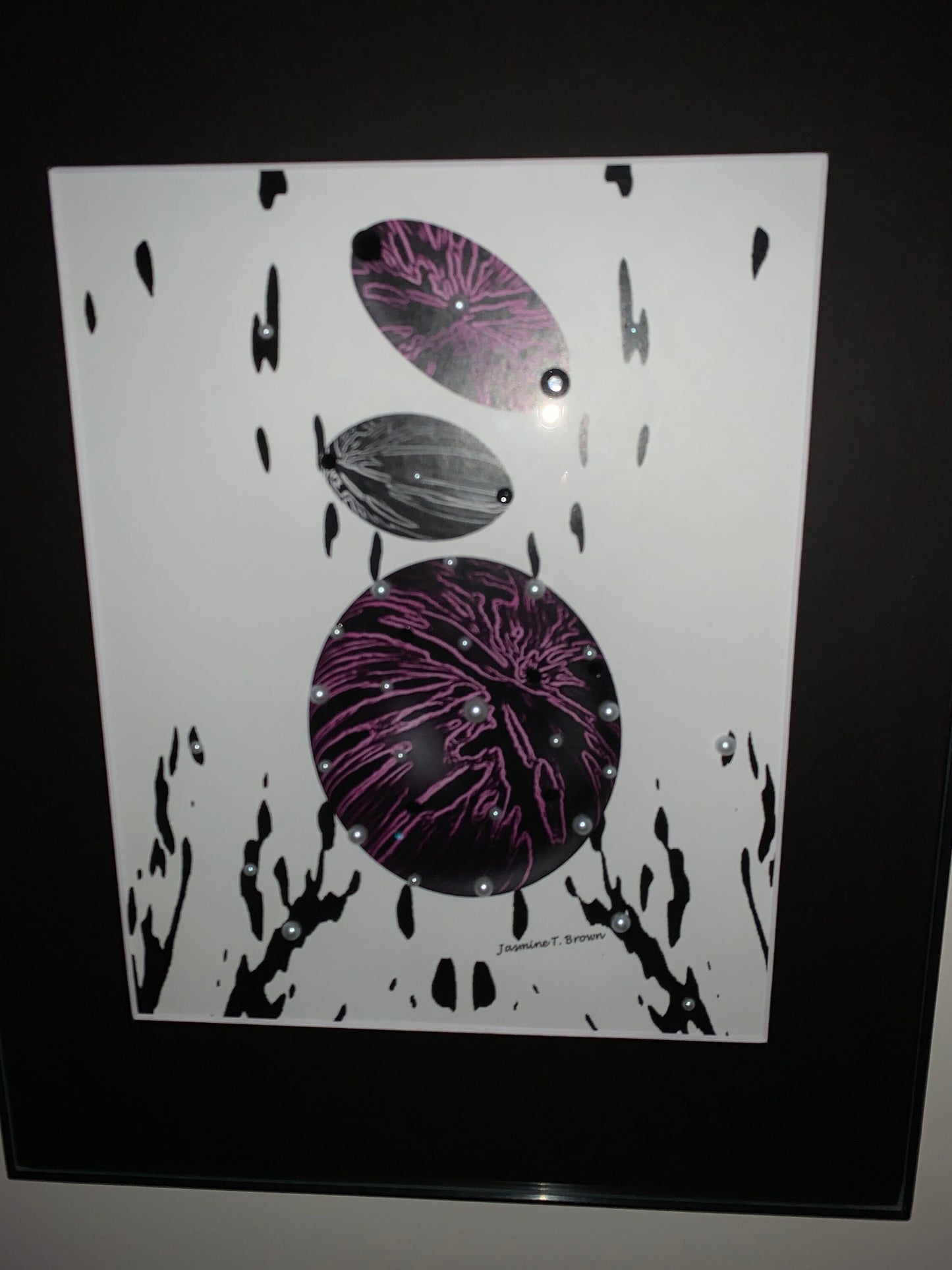 Purple Pearl Jam Framed Graphic Photo