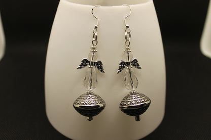Guardian Angel of Love Clear Earring Set