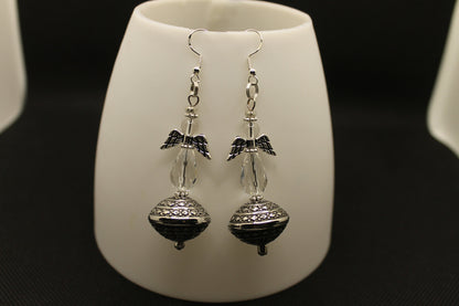 Guardian Angel of Love Clear Earring Set