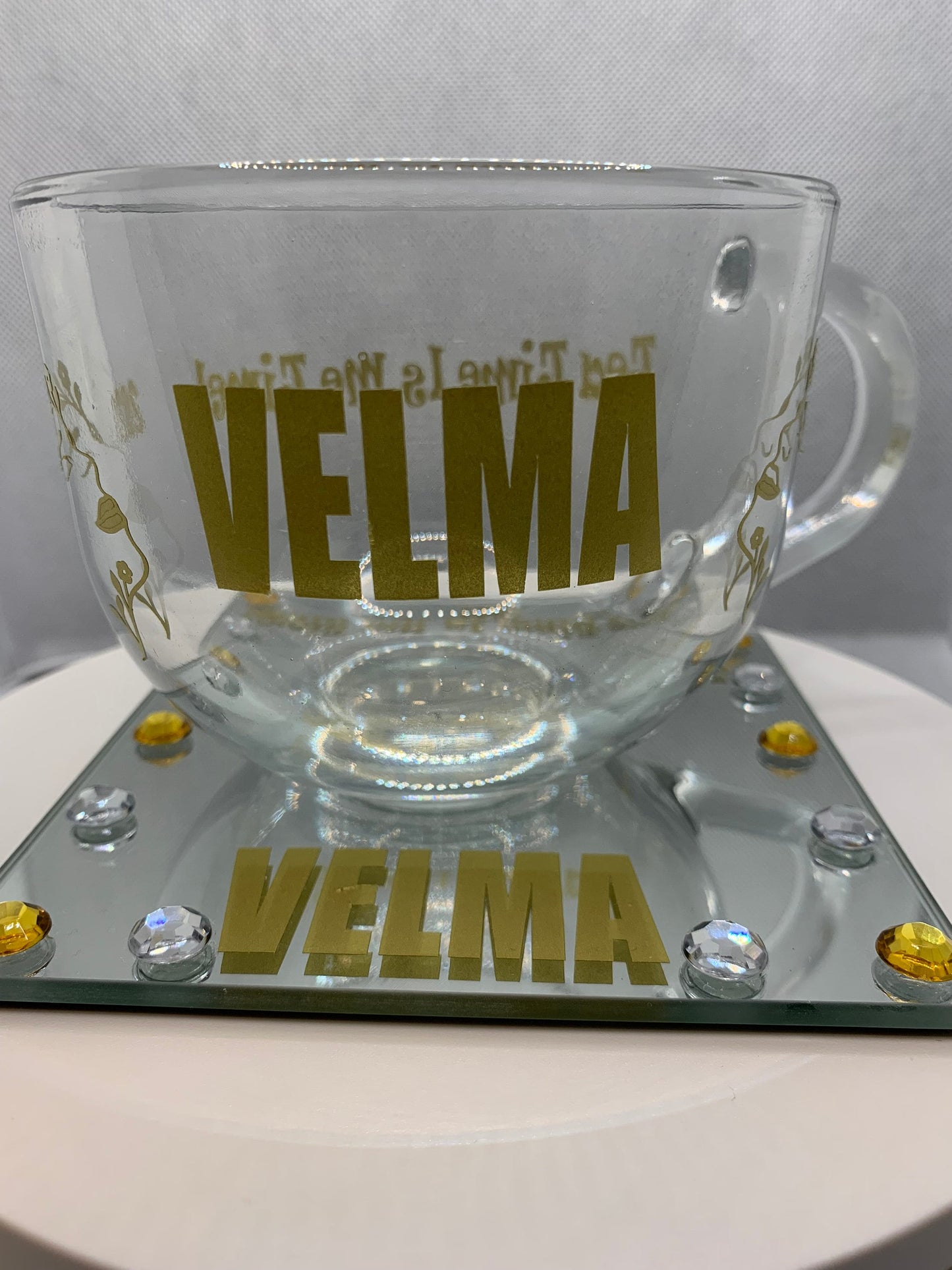 Tea Time is Me Time! Personalized Multi Purpose Gourmet Coffee Tea Mug and Matching Coaster!